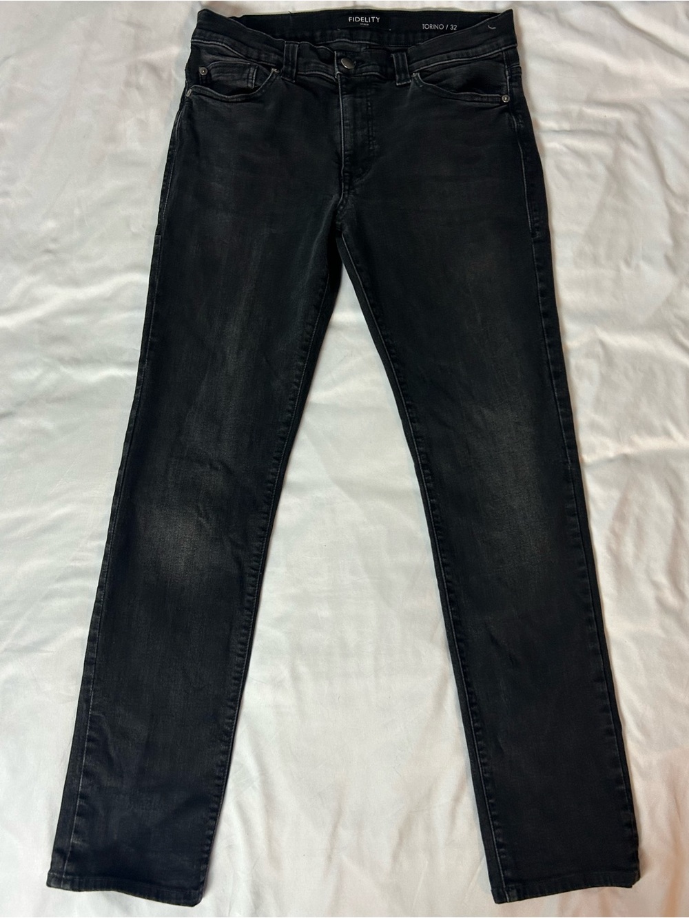 Fidelity Torino Oakwood Washed Black Slim Jeans – Men’s 31